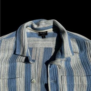 Todd Snyder Blue and White Striped Shirt